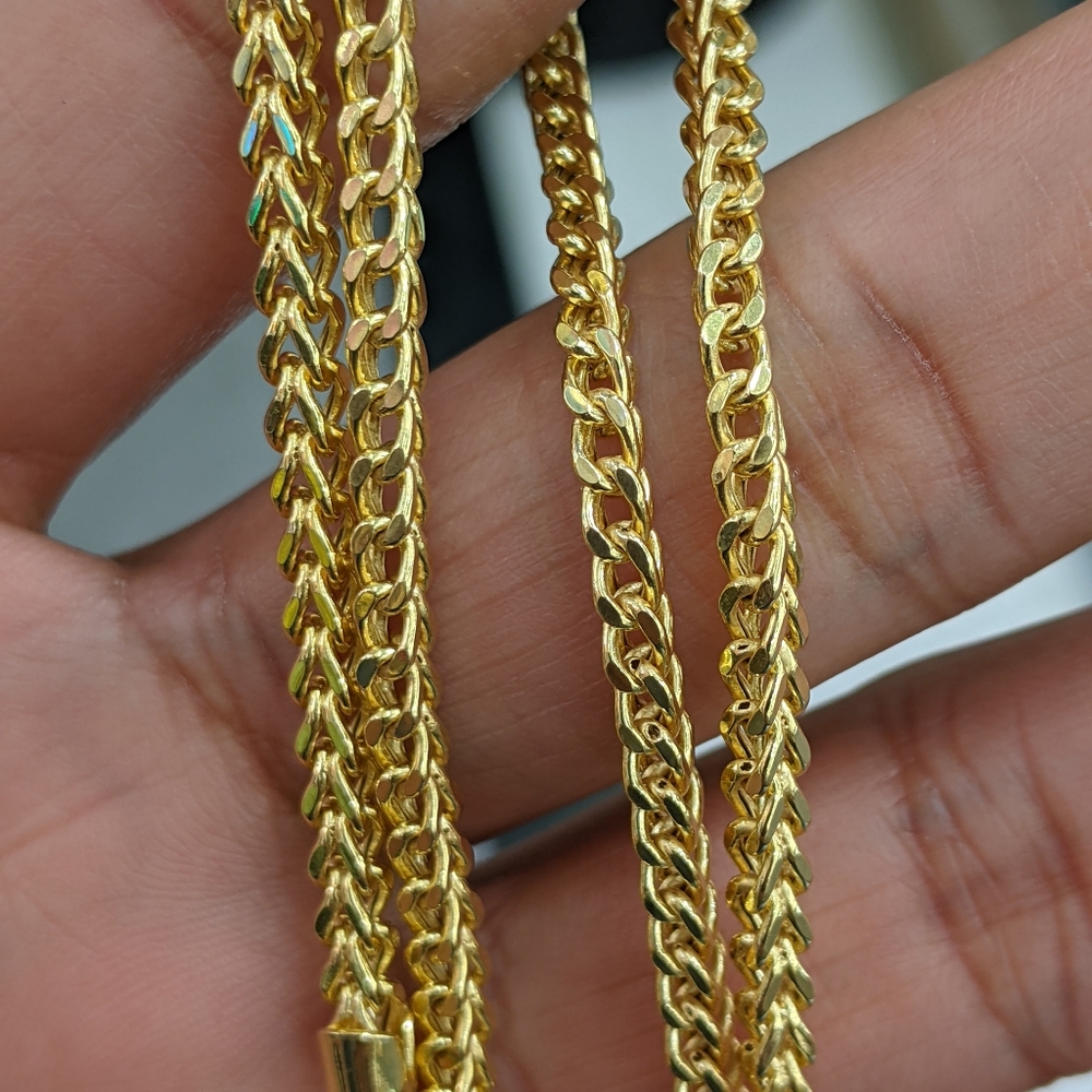 10k Real Gold Franco Chain